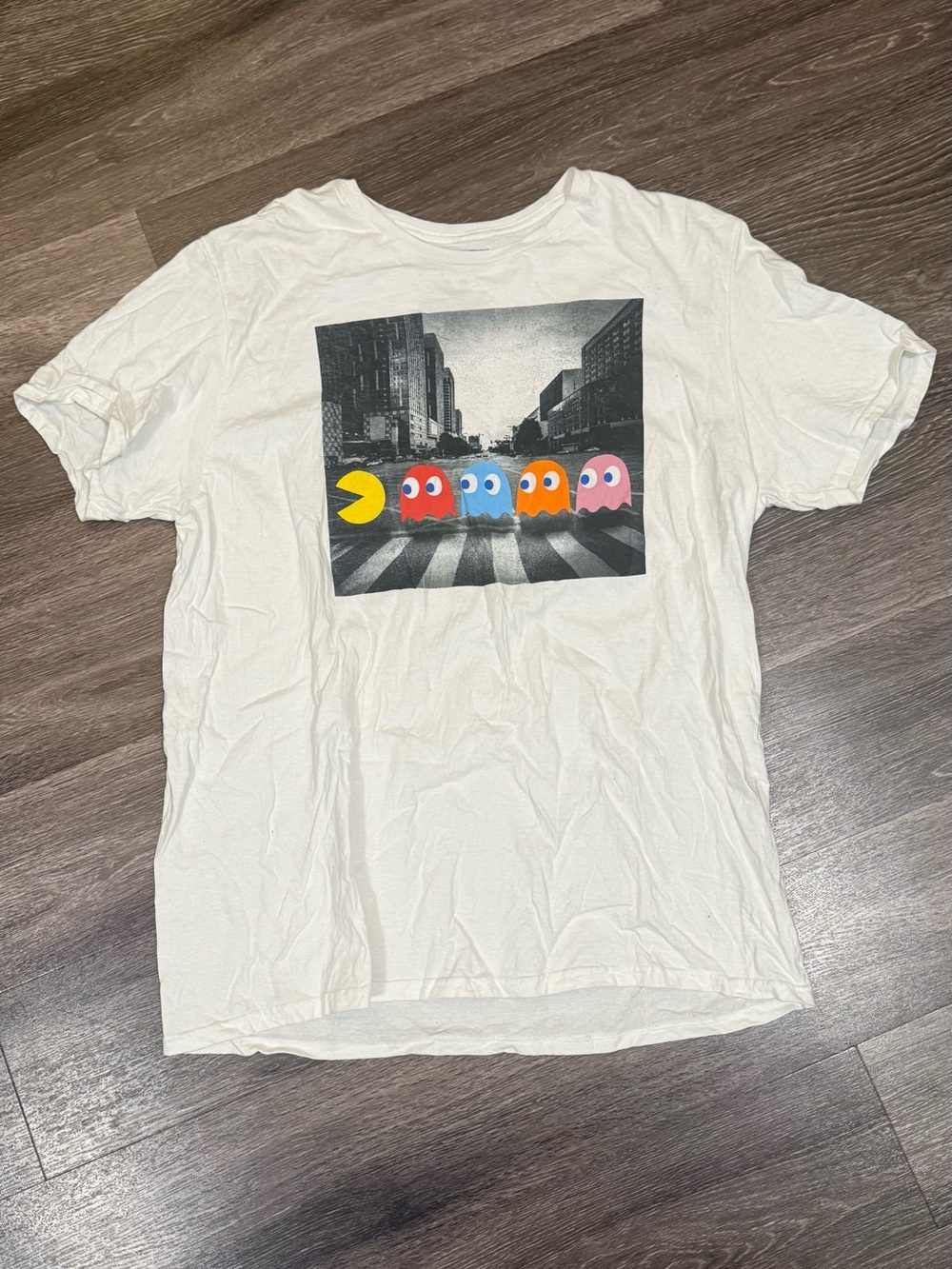 Pac-Man Graphic Tee - White Casual Men’s Shirt